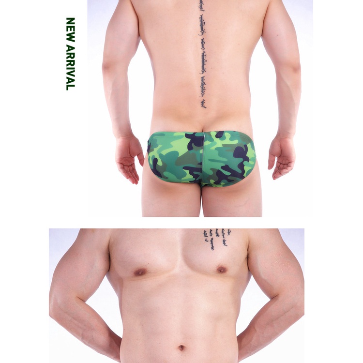 Quần Lót Nam G001 Lưng Thấp Họa Tiết Rằn Ri Xanh Lá Thời Trang Quyến Rũ | BigBuy360 - bigbuy360.vn