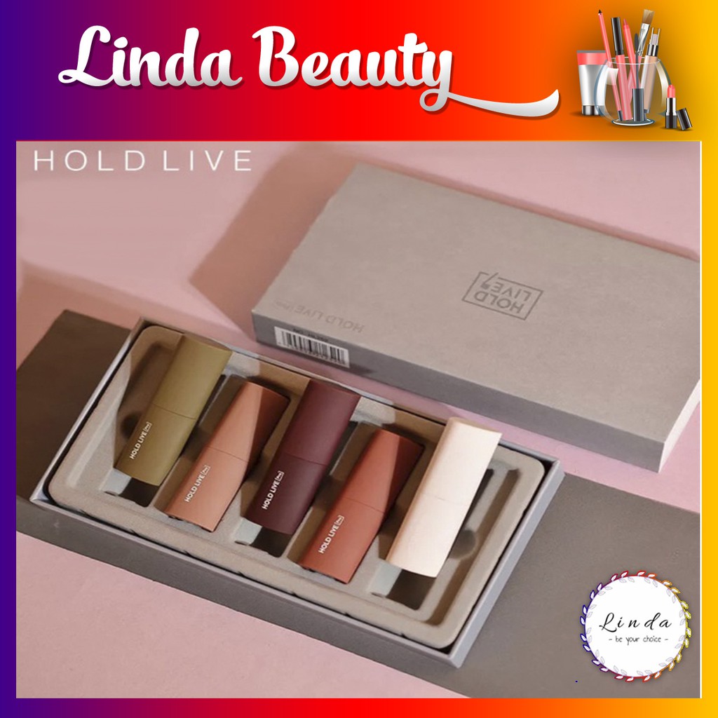 Sét son 5 thỏi HOLDLIVE chính hãng