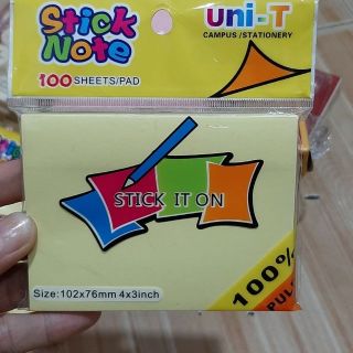 Giấy note vàng 3x4 UNI T