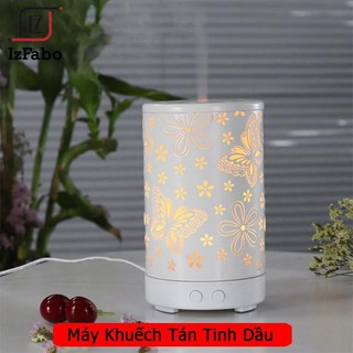 Máy xông tinh dầu siêu âm cao cấp, máy khuếch tán tinh dầu mô hình đèn lồng cao cấp-Tặng 1 lọ tinh dầu