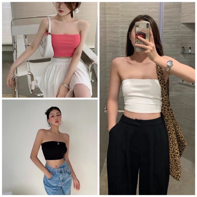 Áo ống crotop chất thun borip