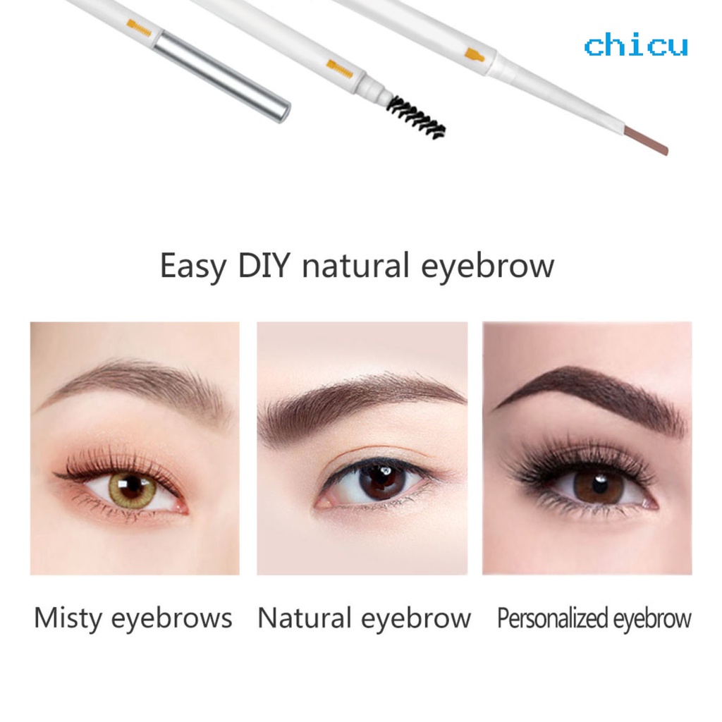 (Hàng Mới Về) Bút Chì Kẻ Lông Mày Hai Đầu Chống Thấm Nước Lâu Trôi