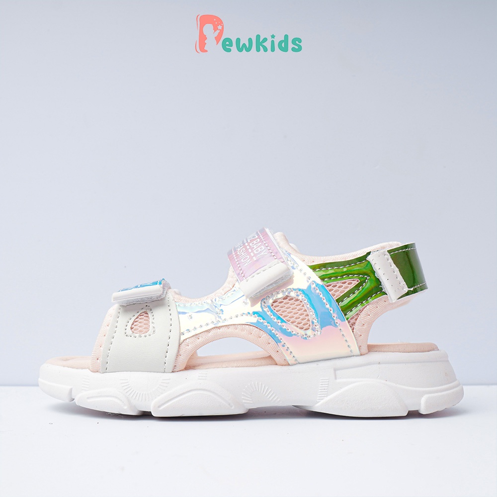 Dép sandal bé gái Dewkids hình cầu vồng siêu mềm nhẹ chống trơn trượt cho bé