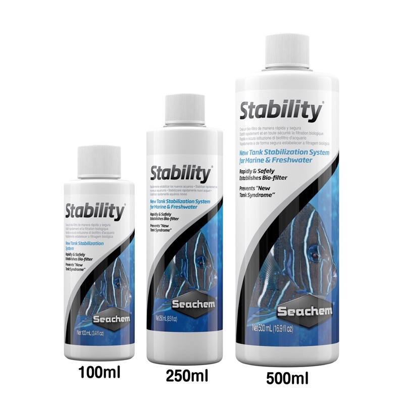 Vi sinh xử lí nước bể cá Seachem Stability 100ml 250ml 500ml
