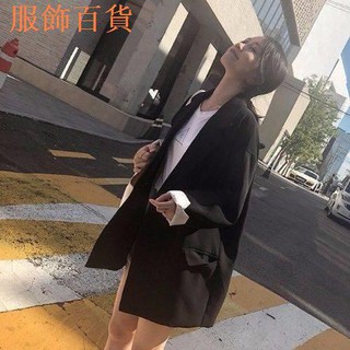 Áo Khoác Vest Màu Đen Dáng Rộng Trẻ Trung Thanh Lịch Cho Nữ