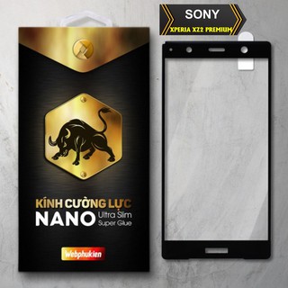 Kính cường lực cho SONY XPERIA XZ2 PREMIUM (ĐEN) hiệu webphukien