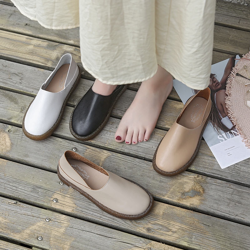Giày lười bằng da phong cách cổ điển thanh lịch dành cho nữ | BigBuy360 - bigbuy360.vn