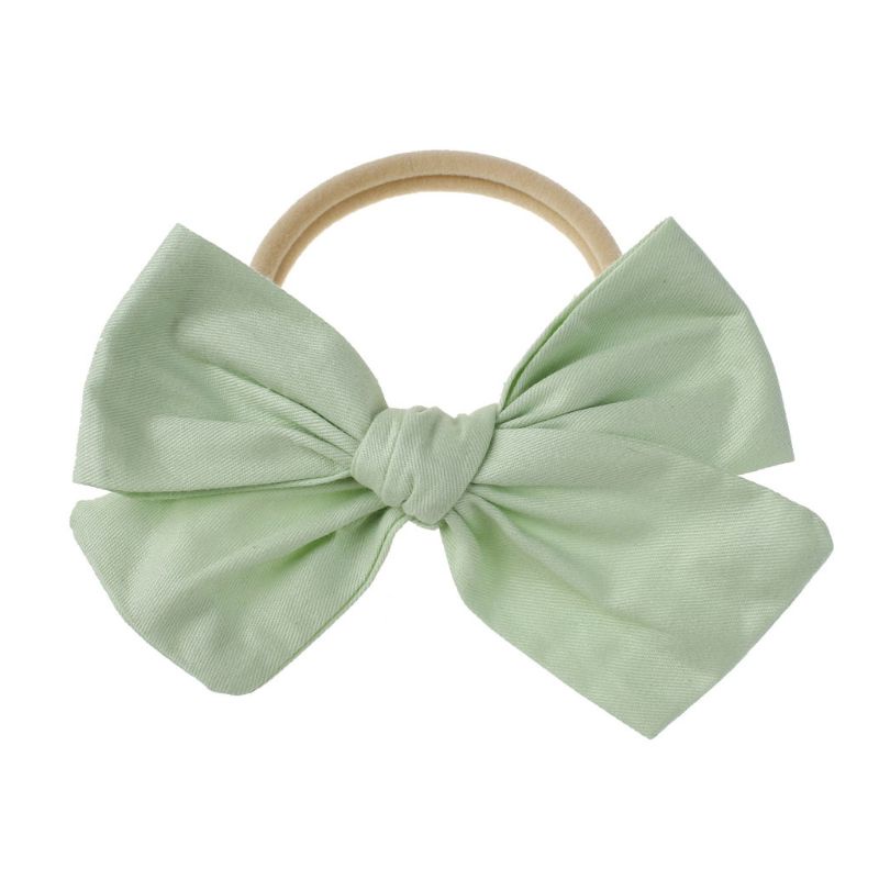 Băng Đô Vải Nylon Đính Nơ In Hoa / Bướm Màu Sắc Ngọt Ngào Không Để Lại Dấu Vết Cho Bé Sơ Sinh