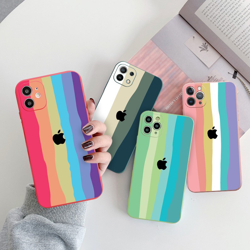 Ốp lưng iphone Pastel Color cạnh vuông BVC 6plus/6s/6splus/7/7plus/8/8plus/x/xr/xs/11/12/pro/max/plus/promax-Awifi B2-9