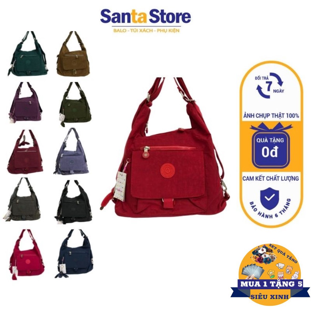 Túi vải đeo vai nữ Kipling KL669 Túi tote xách tay đeo chéo đẹp size to đi làm đựng đồ du lịch thời trang SANTA STORE