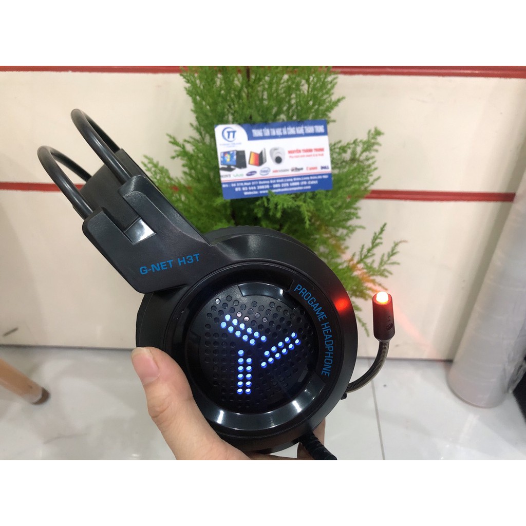 Tai nghe Gaming GNET H3T có mic đèn led đổi màu (màu đen) - G-Net H3T Gaming Headphone