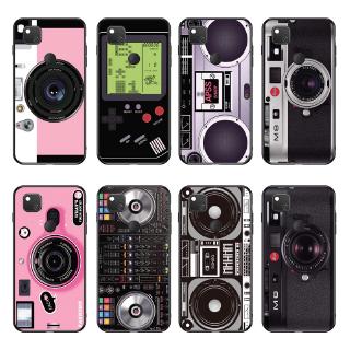 Ốp điện thoại TPU dẻo họa tiết máy ảnh hoạt hình cho Google Pixel 3A XL /Pixel 4 XL /Pixel 4A