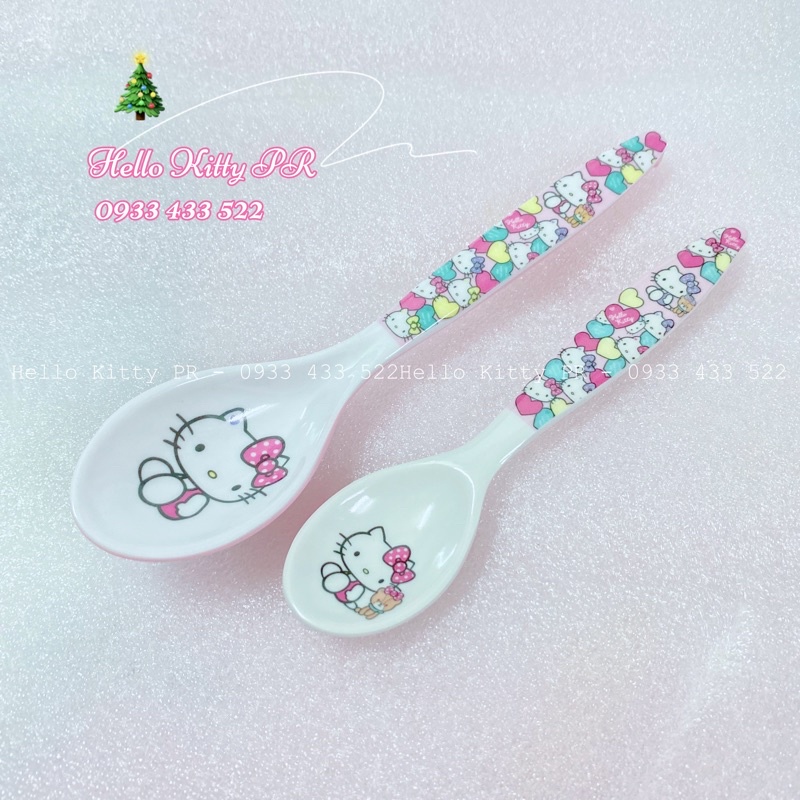 Muỗng thìa ăn cơm Hello Kitty - Doremon