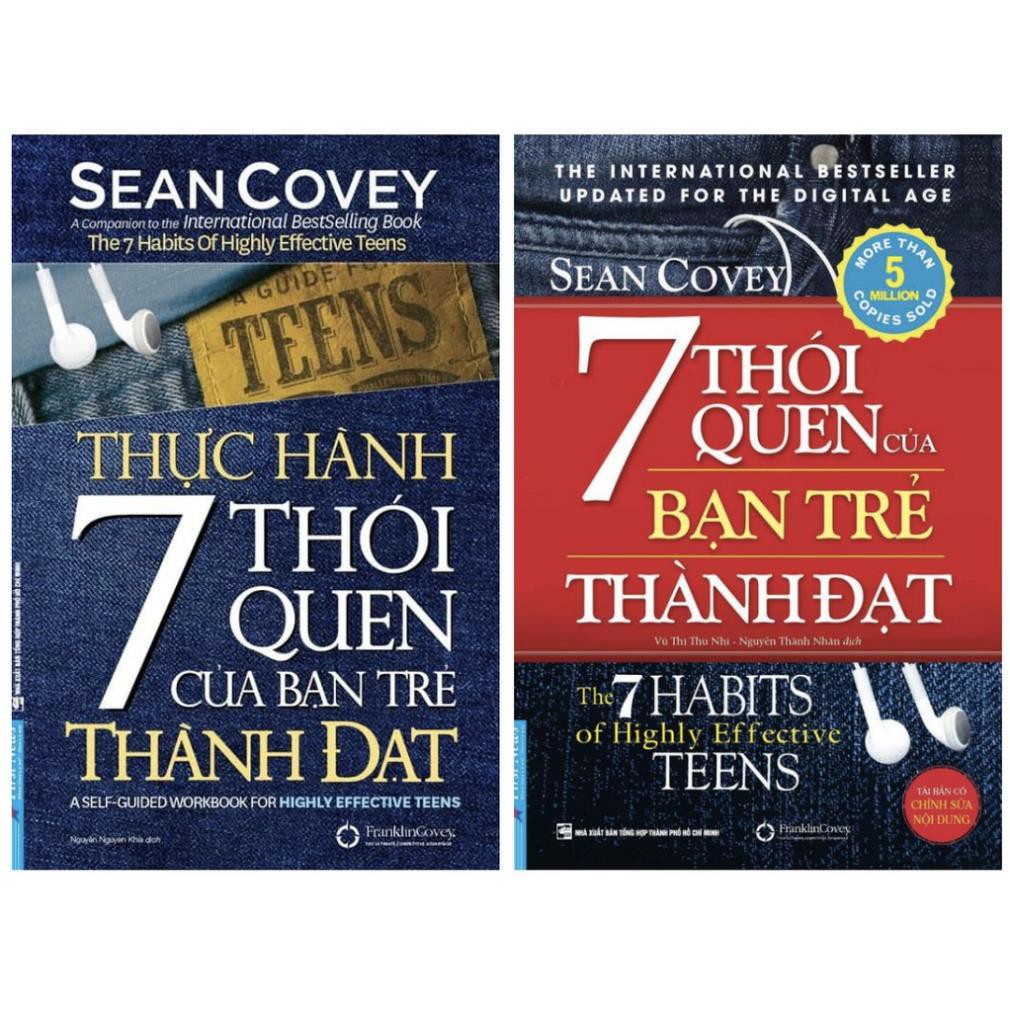 Sách - Combo 7 thói quen của bạn trẻ thành đạt + Thực hành 7 thói quen của bạn trẻ thành đạt [First News]