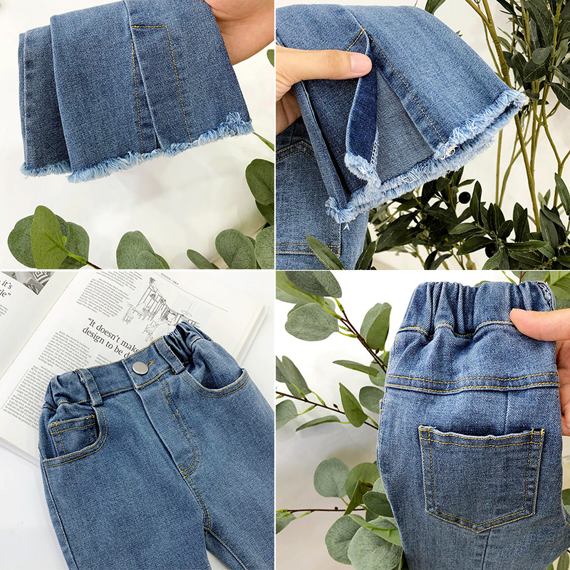 Quần Jeans Ống Loe Dành Cho Bé Gái