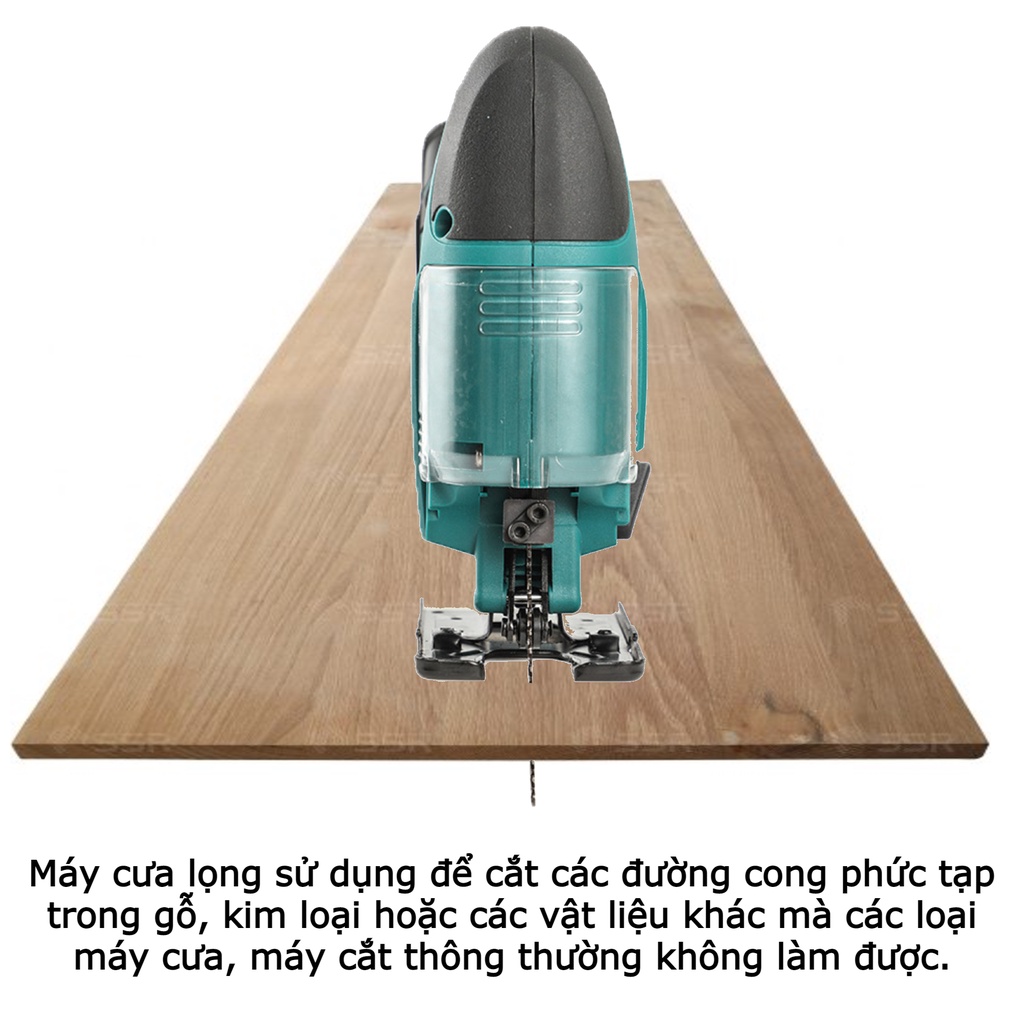 Máy cưa lọng dùng pin Makita phổ thông tiện lợi tặng lưỡi cưa