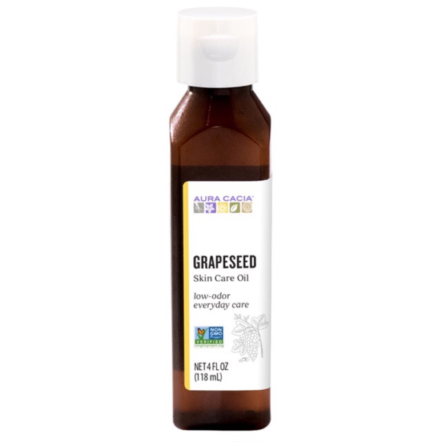 [Mẫu mới] Dầu hạt nho grapeseed oil Aura Cacia 118ml