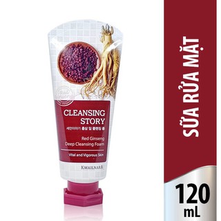 Sữa Rửa Mặt Nhân Sâm Kwailnara Red Ginseng Deep Clearing Foam 120ml