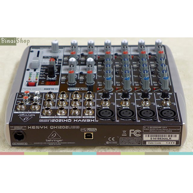 [Mã ELHACE giảm 4% đơn 300K] Mixer USB 12 Cổng kèm hiệu ứng Behringer QX1202 USB