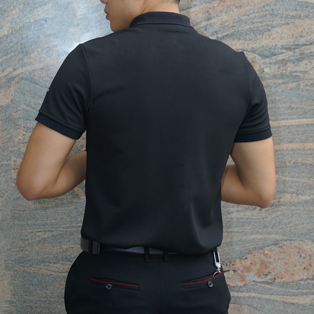 Áo thun nam POLO  thêu chữ Champion cotton lạnh sang trọng đen- Glory A30521DE | BigBuy360 - bigbuy360.vn