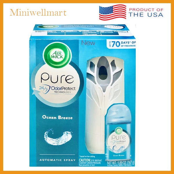 Máy xịt phòng tự động Airwick Freshmatic Ultra Automatic, Pure Oceab Breeze (Mỹ)