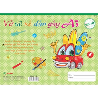 Vở vẽ xé dán gáy klong A3