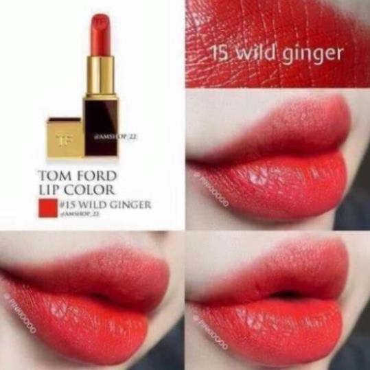 Son Tom Ford 15 Wild Ginger màu Cam Tươi