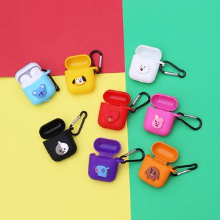 Vỏ Bảo Vệ Bằng Silicone Họa Tiết Bts Dễ Thương Thích Hợp Cho Hộp Đựng Tai Nghe Airpod