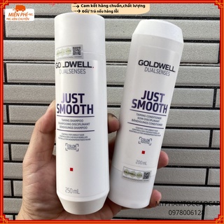 (Goldwell_chính hãng) Dầu gội xả suôn mượt Goldwell Just Smooth 250mlx2