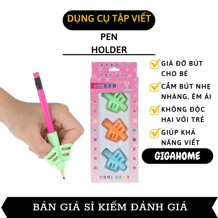 Bút tập viết   GIÁ VỐN   Bộ 3 dụng cụ tập viết - Dụng cụ học tập giúp bé cầm bút nhẹ nhàng, mềm mại, dễ dàng 7947