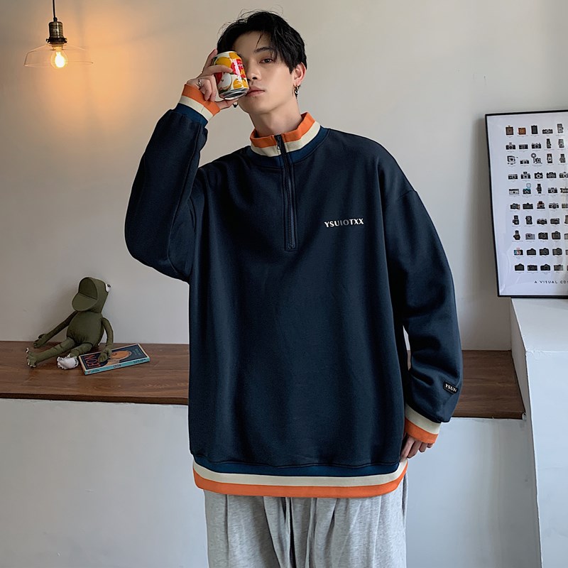Unisex Round Neck Sweater Men's Spring and Autumn Harajuku Pullover Jacket Korean Style Trend All-match Jacket Autumn Jacket | BigBuy360 - bigbuy360.vn
