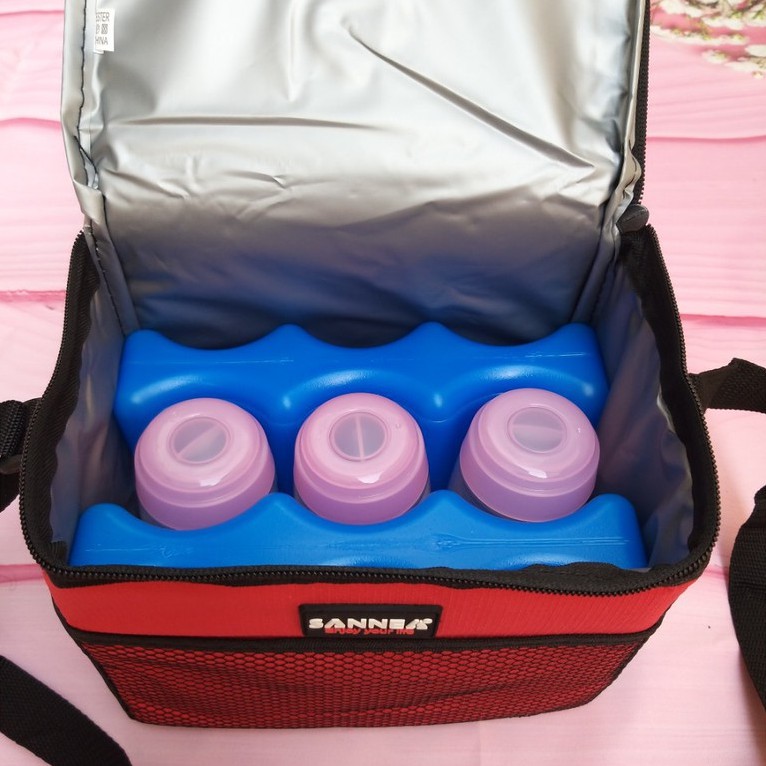 MB1988 Túi giữ nhiệt Sanea 5L tặng 2 đá sóng 3 ngăn | BigBuy360 - bigbuy360.vn