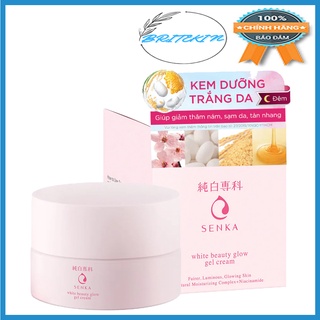 Kem Dưỡng Trắng Da Ban đêm Senka White Beauty Glow Gel Cream 50g