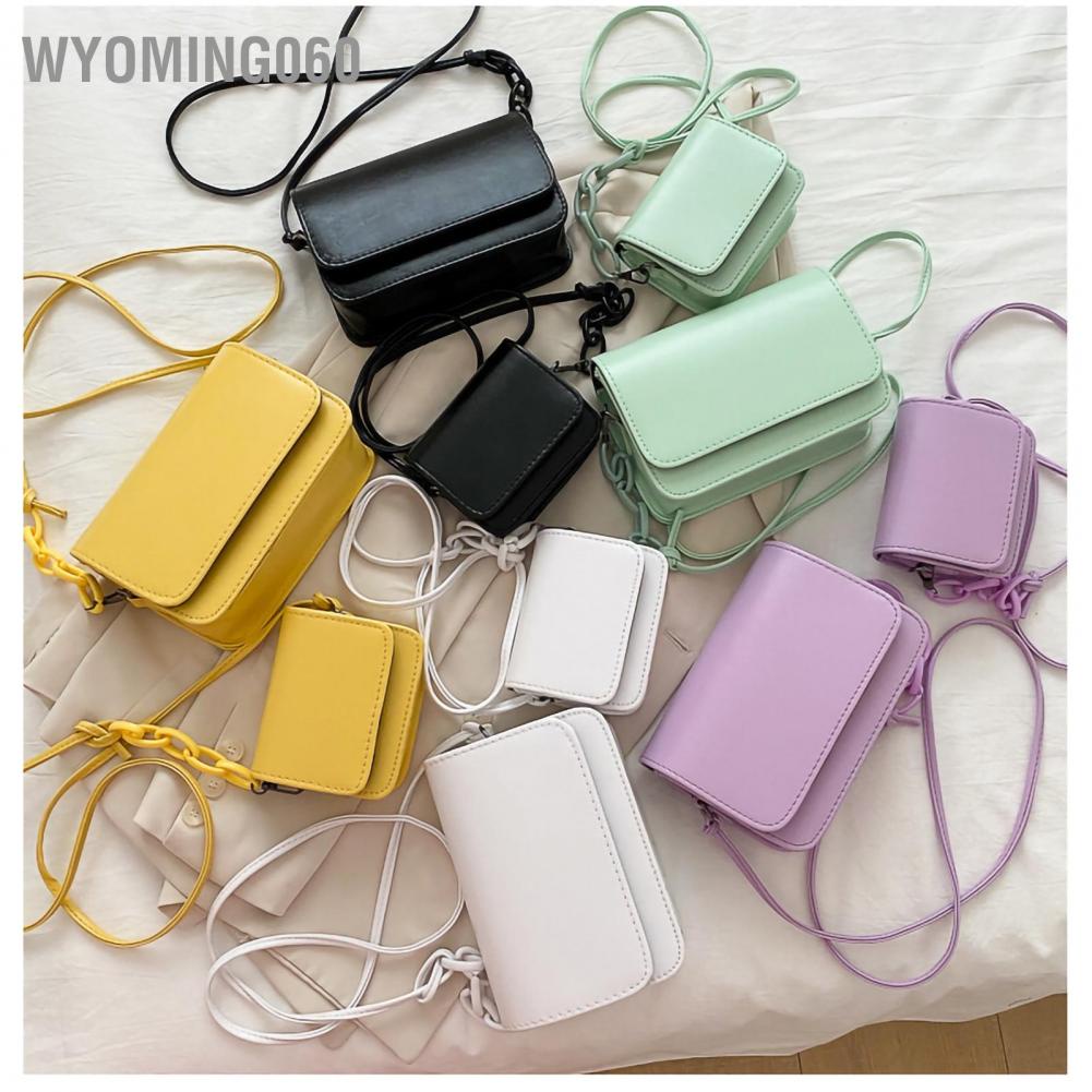 Túi Đeo Chéo Da PU Wyoming060 Phong Cách Hàn Quốc Cho Nữ【Wyoming060】