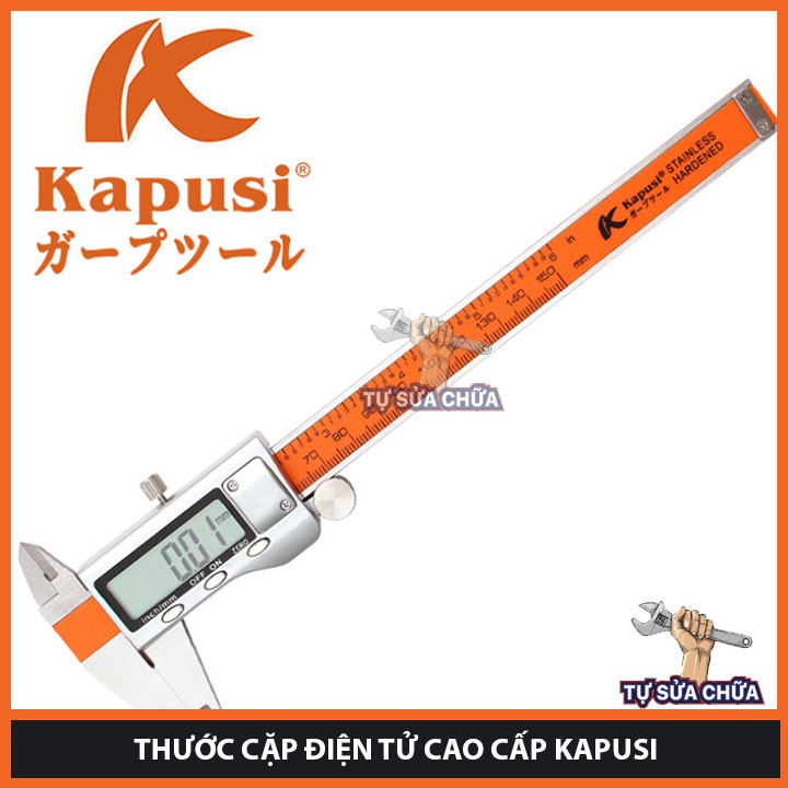 Thước kẹp điện tử Kapusi 150 mm chính xác - chuyên dụng đo lường cho kĩ thuật chính xác cao