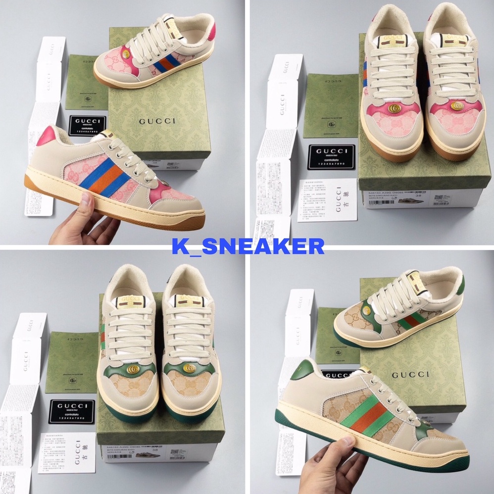 [Miễn Phí Đổi] Giày Gucci Sơn Tùng, Hàng SC chuẩn, GC HOT Lux.ury Full size Nam Nữ