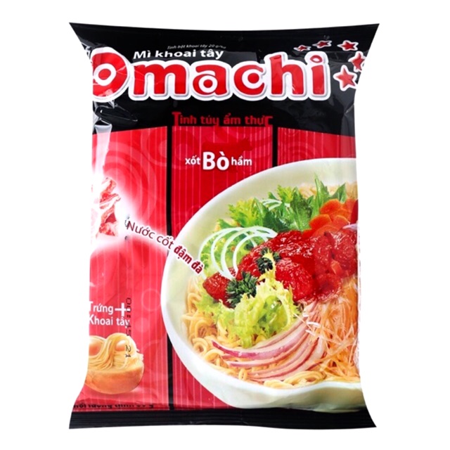 MÌ OMACHI VỊ BÒ HẦM, SƯỜN HẦM NGŨ QUẢ, XỐT SPAGETTI,...
