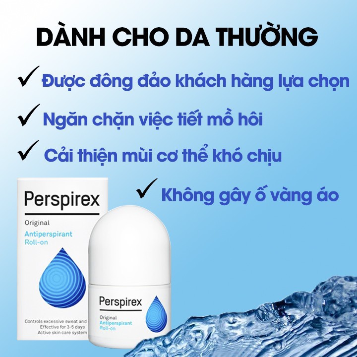 Lăn khử mùi Perspirex Antiperspirant Roll-On 20ml