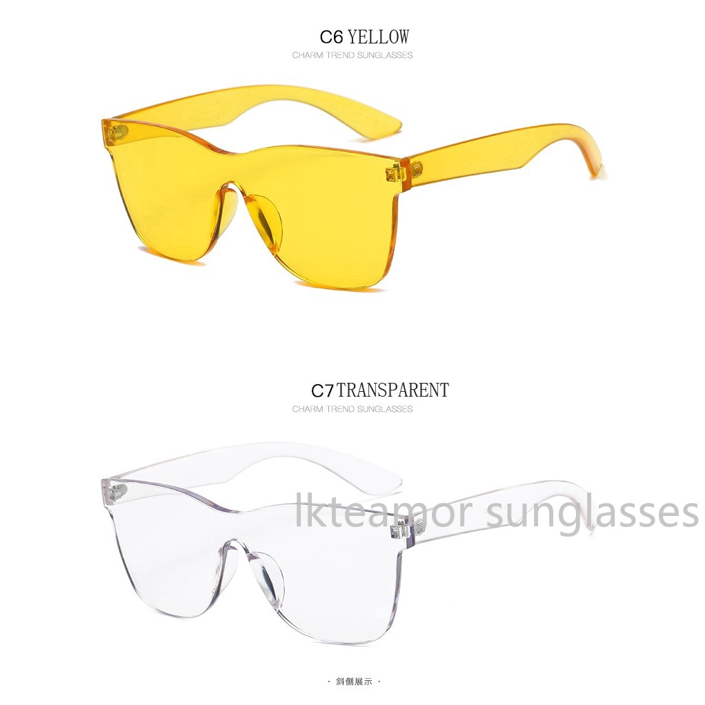 Kính mát vuông màu kẹo ngọt cho nam và nữ