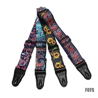 [Fofs] Dây Đeo Đàn Guitar Điện Acoustic Hướng Dương Đàn Guitar Dân Gian Dây Bass