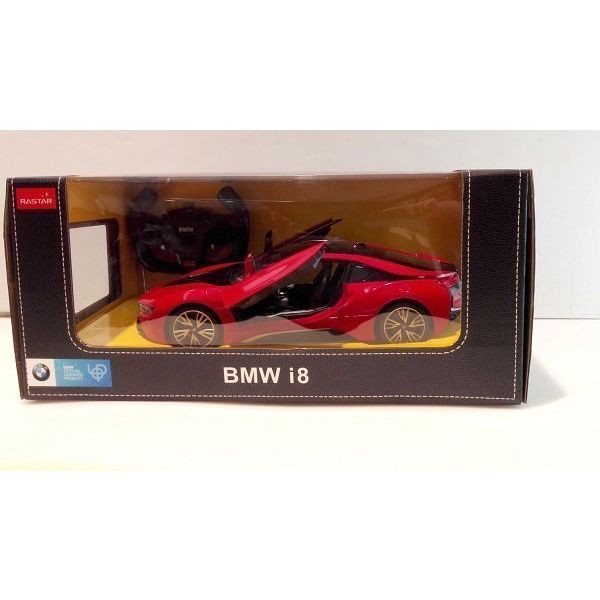 Đồ chơi xe điều khiển RASTAR - Xe BMW i8 mở cửa bằng điều khiển đỏ - Mã SP R71000-4