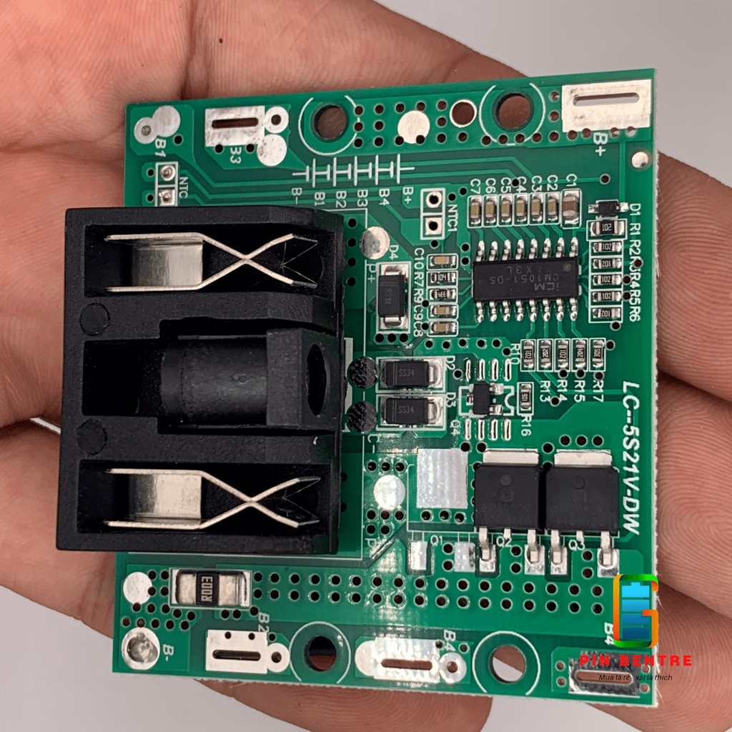 Mạch pin 5S 21V dành cho máy TQ chân sạc Adapter dọc và đứng