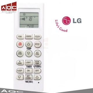 Khiển điều hoà, máy lạnh LG dài - 18 nút