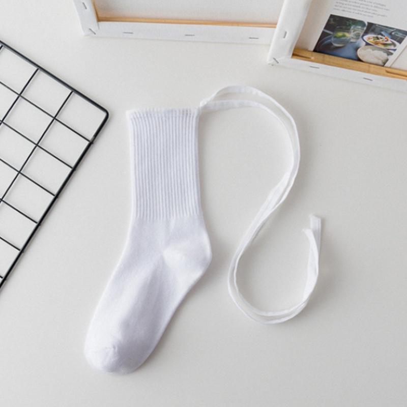 Vớ Cotton Có Dây Chéo In Chữ Phong Cách Gothic Lolita Nhật Bản Cho Nữ