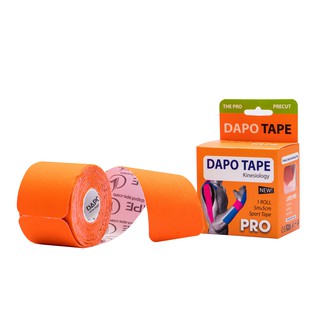 [Sợi Cotton Cắt Sẵn] Băng Dán Cơ Thể Thao Dapo Tape Pro Màu Cam
