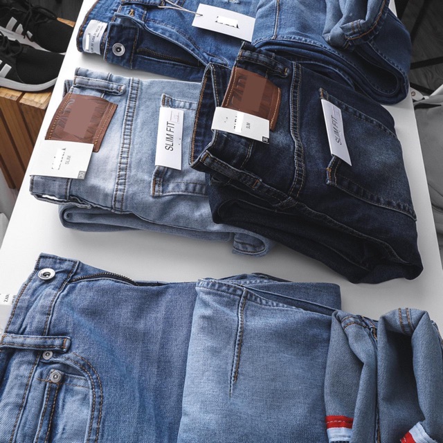 QUẦN JEAN NAM ZR QUẦN BÒ NAM ỐNG ÔM HÀNG MỚI VỀ  QUẦN RIN  THỜI TRANG VNXK CAO CẤP HAIAN JEANS