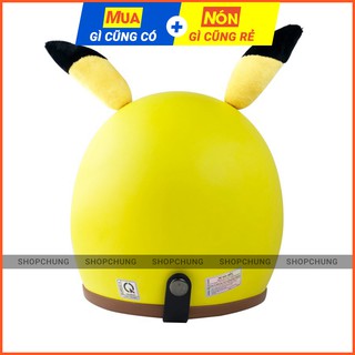 [Rẻ Số Zách] Mũ bảo hiểm 3/4 Pikachu-Doremon-Gấu