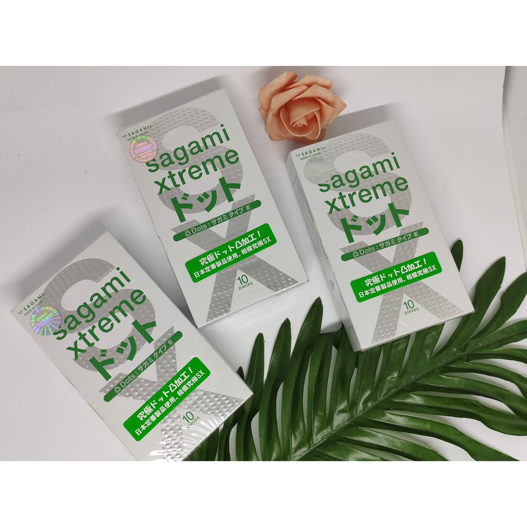 Bao cao suFreeshipSagami Extreme White Gân Gai Chính Hãng Xuất Xứ Nhật Bản Hộp 10c