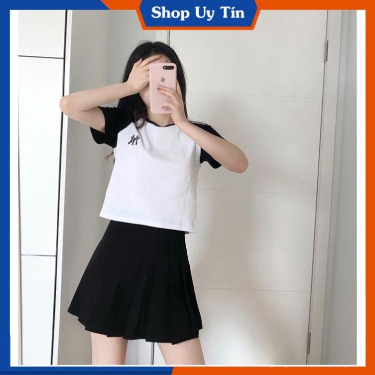 Chân Váy Ngắn Xếp Ly Tennis Trắng Đen Dáng Chữ A Hàn Quốc Cao Cấp Ulzzang Dáng Xòe Ôm Body Đẹp  CV003 | BigBuy360 - bigbuy360.vn