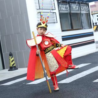 Trang Phục Tề Thiên Đại Thánh Trang Phục Tôn Ngộ Không Trẻ Em Bộ Đồ Tôn Ngộ Không Trẻ Em